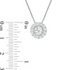 Thumbnail Image 3 of 1.00 CT. T.W. Diamond Frame Pendant in 10K White Gold