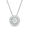Thumbnail Image 1 of 1.25 CT. T.W. Diamond Frame Pendant in 10K White Gold