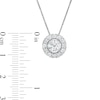 Thumbnail Image 3 of 1.25 CT. T.W. Diamond Frame Pendant in 10K White Gold