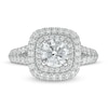Thumbnail Image 3 of Vera Wang Love Collection 1.69 CT. T.W. Diamond Double Cushion Frame Engagement Ring in 14K White Gold