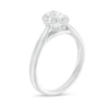 Thumbnail Image 2 of 0.62 CT. T.W. Oval Diamond Frame Engagement Ring in 14K White Gold (I/I2)