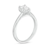 Thumbnail Image 2 of 0.62 CT. T.W. Pear-Shaped Diamond Frame Engagement Ring in 14K White Gold (I/I2)