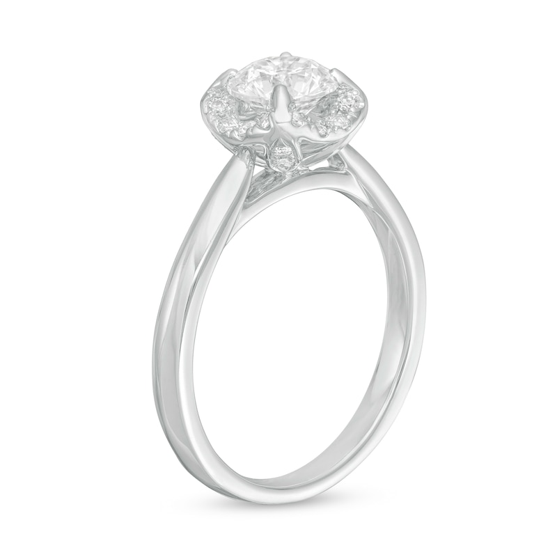 1.20 CT. T.W. Diamond Frame Engagement Ring in 14K White Gold (I/I2)