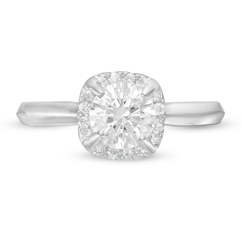 1.20 CT. T.W. Diamond Frame Engagement Ring in 14K White Gold (I/I2)