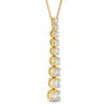 Thumbnail Image 2 of Marilyn Monroe™ Collection  0.95 CT. T.W. Journey Diamond Pendant in 10K Gold