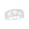 Thumbnail Image 0 of 0.29 CT. T.W. Diamond Open Curlicue Ring in 10K White Gold