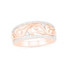 Thumbnail Image 0 of 0.23 CT. T.W. Diamond Open Filigree Vine Ring in 10K Rose Gold