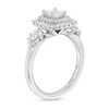 Thumbnail Image 3 of Vera Wang Love Collection 0.95 CT. T.W. Princess-Cut Diamond Frame Engagement Ring in 14K White Gold