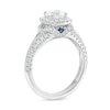 Thumbnail Image 2 of Vera Wang Love Collection 1.23 CT. T.W. Cushion-Cut Diamond Frame Engagement Ring in 14K White Gold