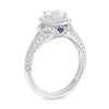 Thumbnail Image 3 of Vera Wang Love Collection 1.23 CT. T.W. Cushion-Cut Diamond Frame Engagement Ring in 14K White Gold