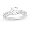Vera Wang Love Collection 1.45 CT. T.W. Certified Diamond Frame Engagement Ring in 14K White Gold (I/SI2)