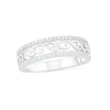 Thumbnail Image 0 of 0.18 CT. T.W. Diamond Open Scrollwork Ring in Sterling Silver