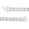 Thumbnail Image 2 of 11.80 CT. T.W. Diamond Tennis Bracelet in 14K White Gold - 7.25"