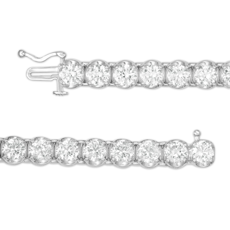 11.80 CT. T.W. Diamond Tennis Bracelet in 14K White Gold - 7.25"|Peoples Jewellers
