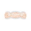 Thumbnail Image 3 of 0.23 CT. T.W. Diamond Scallop Edge Vine Ring in 10K Rose Gold