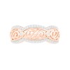 Thumbnail Image 2 of 0.23 CT. T.W. Diamond Scallop Edge Vine Ring in 10K Rose Gold