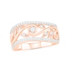 Thumbnail Image 0 of 0.29 CT. T.W. Diamond Vine Ring in 10K Rose Gold