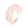 Thumbnail Image 1 of 0.29 CT. T.W. Diamond Vine Ring in 10K Rose Gold