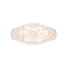 Thumbnail Image 2 of 0.29 CT. T.W. Diamond Ornate Flower Ring in 10K Rose Gold