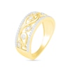 Thumbnail Image 1 of 0.29 CT. T.W. Diamond Ornate Vine Ring in 10K Gold