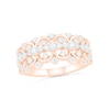 Thumbnail Image 0 of 0.69 CT. T.W. Diamond Scallop Shank Ring in 10K Rose Gold