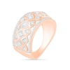 Thumbnail Image 1 of 0.45 CT. T.W. Diamond Ornate Quilt Ring in 10K Rose Gold