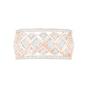 Thumbnail Image 2 of 0.45 CT. T.W. Diamond Ornate Quilt Ring in 10K Rose Gold