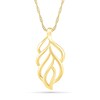 Thumbnail Image 1 of Leaf Outline Pendant in 10K Gold