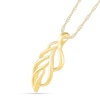 Thumbnail Image 2 of Leaf Outline Pendant in 10K Gold