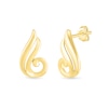Thumbnail Image 1 of Open Flame Drop Earrings in 10K Gold