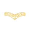 Thumbnail Image 3 of Filigree Vintage-Style Chevron Ring in 10K Gold