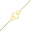 Thumbnail Image 1 of Graduating Interlocking Circles Trio Bracelet in 10K Gold - 7.5"
