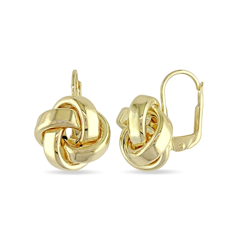 Love Knot Drop Earrings in 10K Gold|Peoples Jewellers