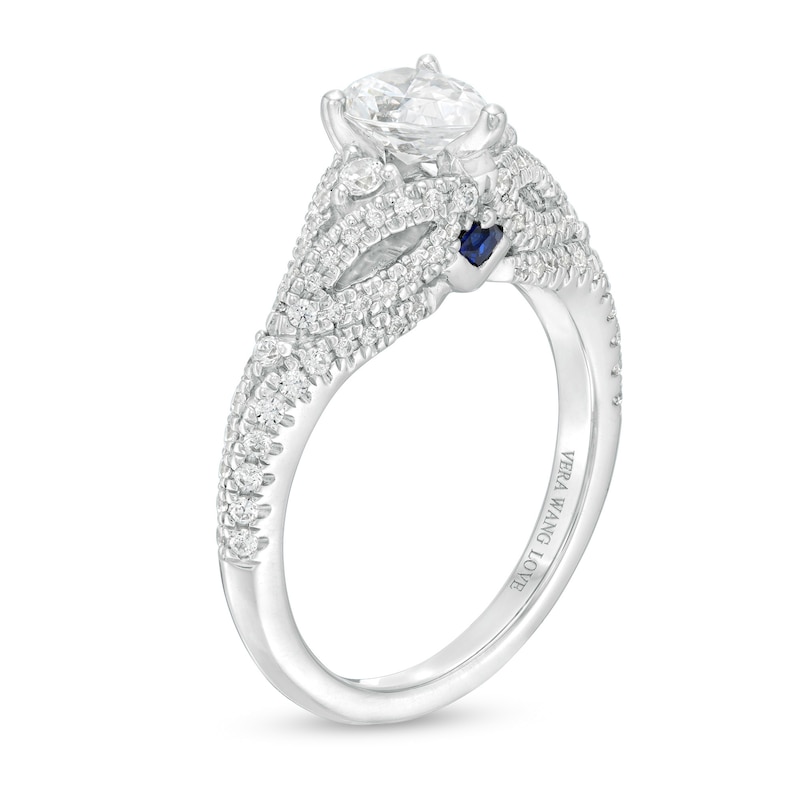 Main Image 3 of Vera Wang Love Collection 1.45 CT. T.W. Certified Pear-Shaped Diamond Engagement Ring in 14K White Gold (I/SI2)