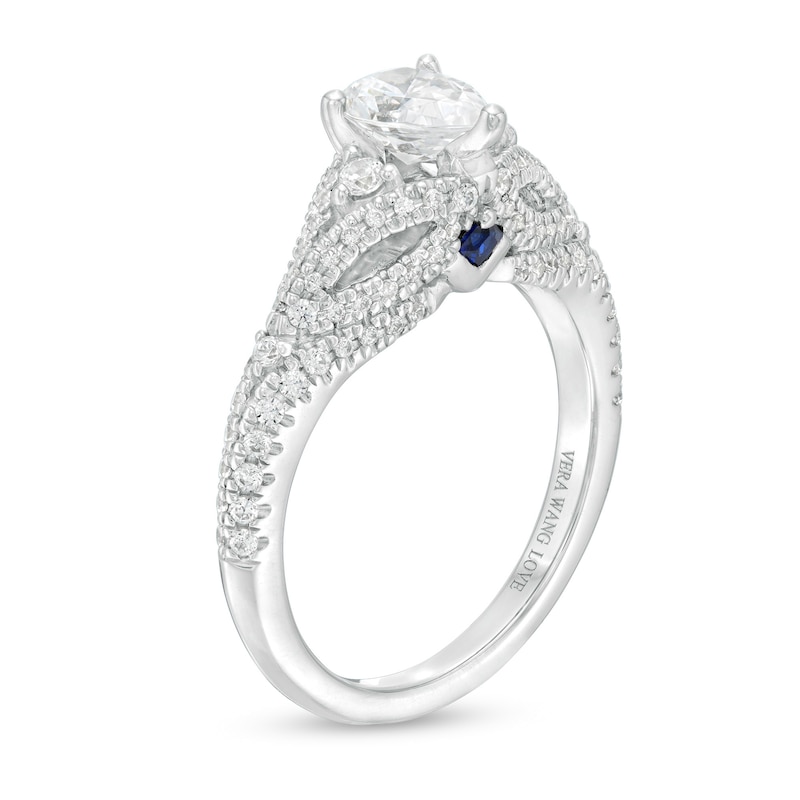 Vera Wang Love Collection 1.45 CT. T.W. Certified Pear-Shaped Diamond Engagement Ring in 14K White Gold (I/SI2)