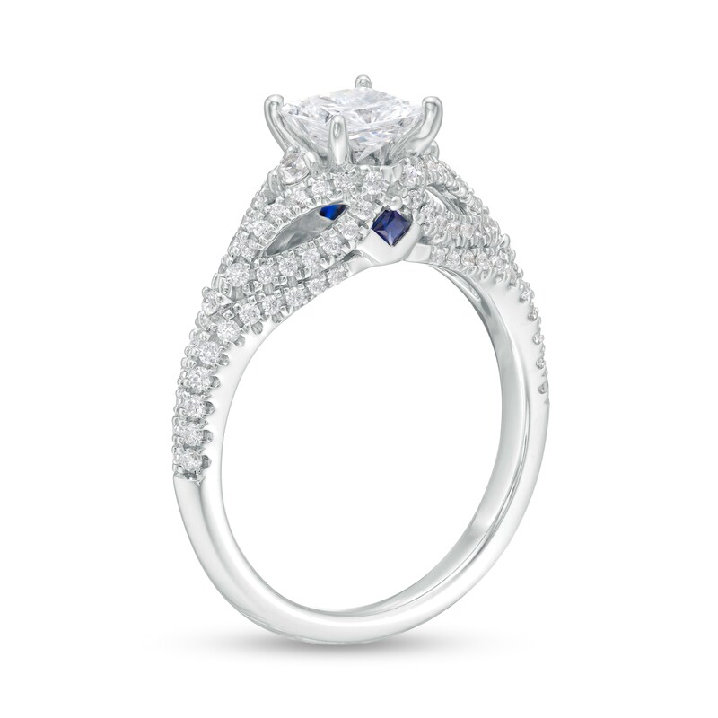 Vera Wang Love Collection 1.45 CT. T.W. Certified Princess-Cut Diamond Engagement Ring in 14K White Gold (I/SI2)|Peoples Jewellers