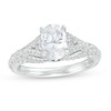 Thumbnail Image 0 of Vera Wang Love Collection 1.45 CT. T.W. Certified Oval Diamond Engagement Ring in 14K White Gold (I/SI2)