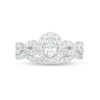 Thumbnail Image 4 of 1.00 CT. T.W. Oval Diamond Frame Bridal Set in 14K White Gold