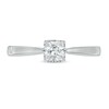 Thumbnail Image 4 of 0.37 CT. T.W. Princess-Cut Diamond Solitaire Tapered Shank Engagement Ring in 10K White Gold