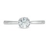 Thumbnail Image 4 of 0.45 CT. T.W. Diamond Solitaire Framed Setting Frame Engagement Ring in 10K White Gold