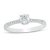 Thumbnail Image 0 of 0.37 CT. T.W. Diamond Framed Setting Engagement Ring in 10K White Gold