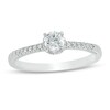 Thumbnail Image 0 of 0.37 CT. T.W. Diamond Framed Setting Engagement Ring in 10K White Gold