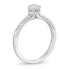 Thumbnail Image 2 of 0.37 CT. T.W. Diamond Framed Setting Engagement Ring in 10K White Gold