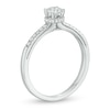 Thumbnail Image 3 of 0.37 CT. T.W. Diamond Framed Setting Engagement Ring in 10K White Gold
