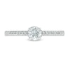 Thumbnail Image 3 of 0.37 CT. T.W. Diamond Framed Setting Engagement Ring in 10K White Gold