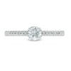 Thumbnail Image 3 of 0.37 CT. T.W. Diamond Framed Setting Engagement Ring in 10K White Gold