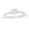 Thumbnail Image 0 of 0.37 CT. T.W. Diamond Hidden Frame Engagement Ring in 10K White Gold
