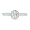 Thumbnail Image 3 of 0.45 CT. T.W. Diamond Rounded Frame Engagement Ring in 10K White Gold
