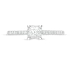 0.37 CT. T.W. Princess-Cut Diamond Hidden Frame Engagement Ring in 10K White Gold