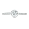 Thumbnail Image 4 of 0.45 CT. T.W. Diamond Scalloped Setting Engagement Ring in 10K White Gold